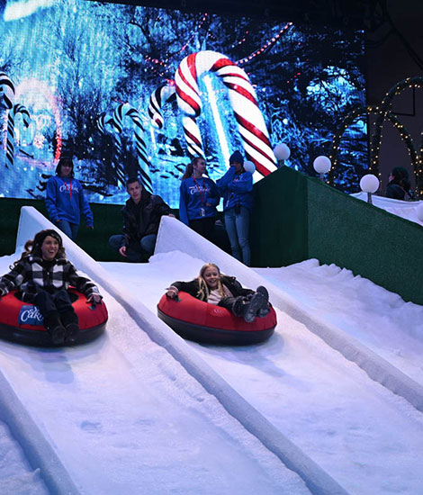 Snow Carnival USA featuring artificial snow attractions, winter entertainment experiences, and custom snow event solutions.